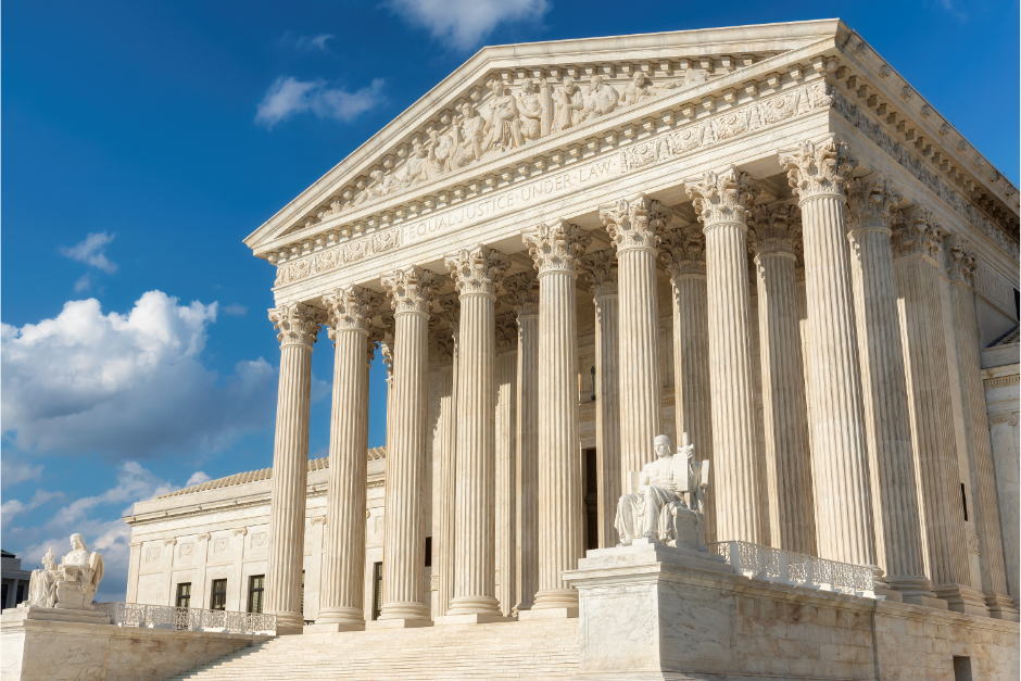 Supreme Court Building in Washington DC