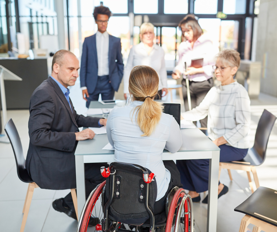 Wheelchair in the office